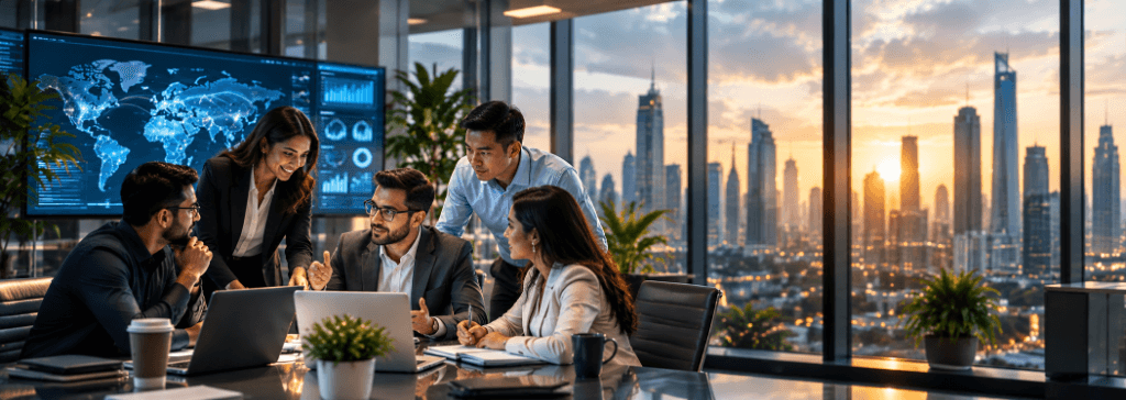 TeamBees Enterprise Architecture — Golden Skyscrapers